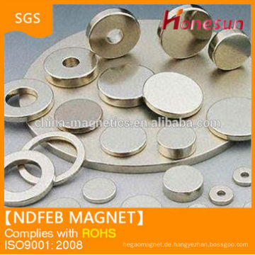 Permanente n35h Ring Form super starke magnetische Kraft Ndfeb Material Magnete Zylinder Neuheit